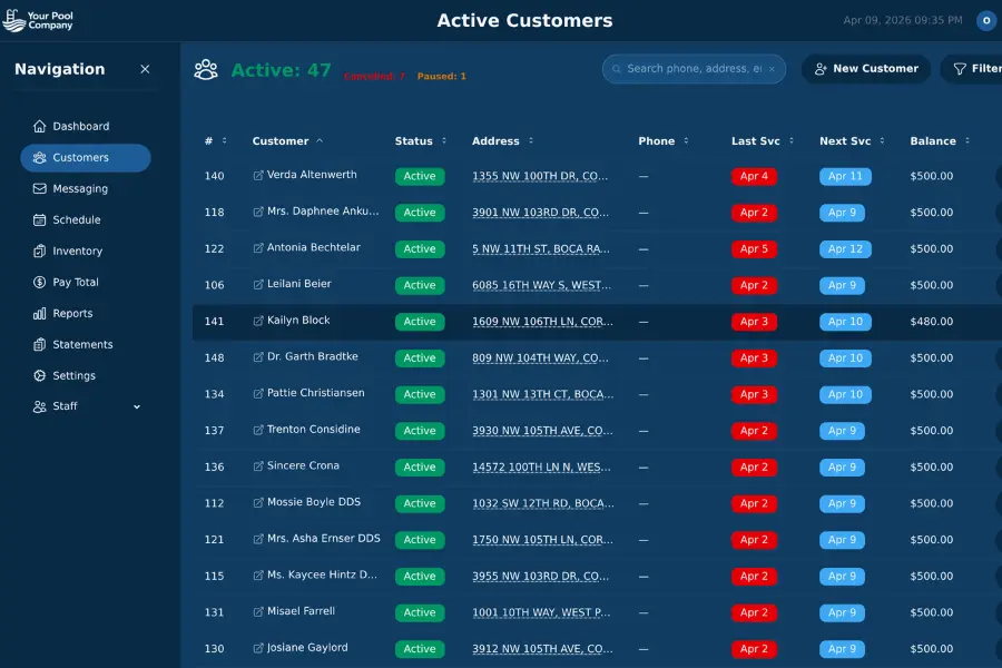 EZ Pool Biller screenshot 2