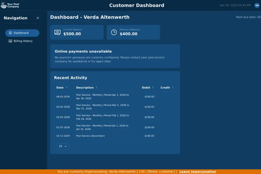 EZ Pool Biller screenshot 3
