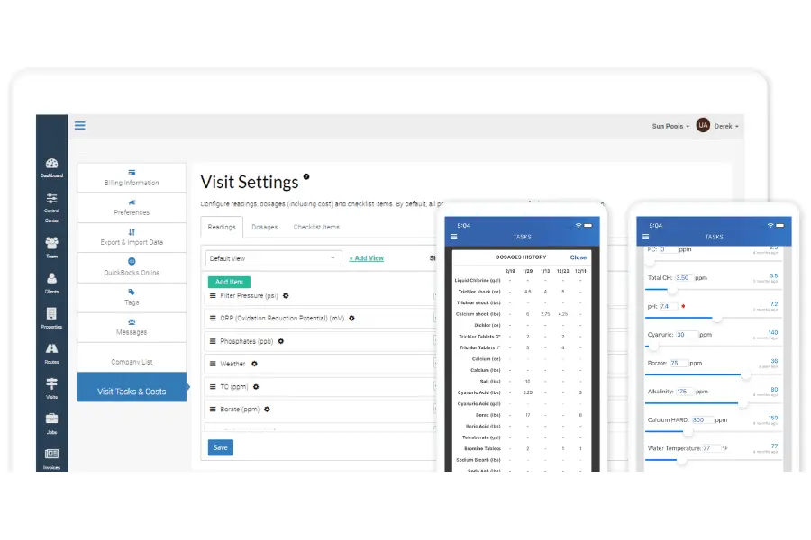 Pool Service Software screenshot 1